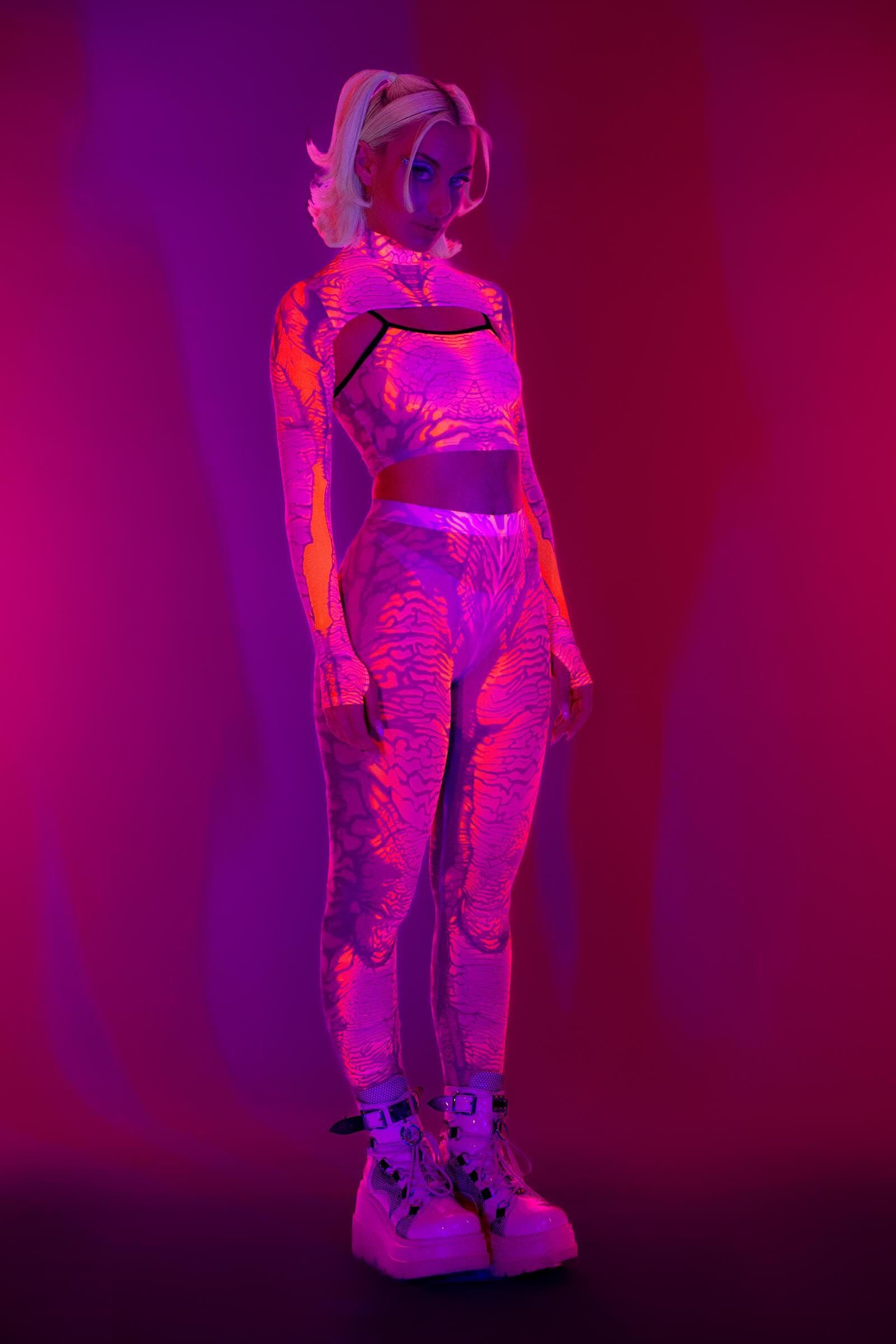 Rave Mesh Set, Mesh Set for Woman, Performance Mesh Set, Woman Psychedelic Set, Transparent Set for Woman, Mesh Set Women, Festival Set