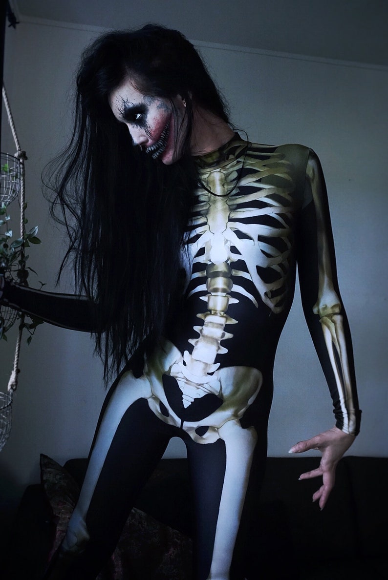 Skeleton Costume, Halloween Costumes, Halloween Adult Costume, Halloween Costume Women, Skeleton Bodysuit, Adult Halloween Costume, Badinka 