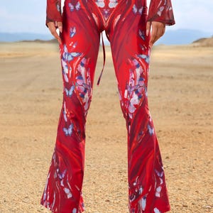 Festival O-Ring Bell Bottoms, Sexy Bottoms for Woman, Rave Outfit for Woman, Festival Bell Bottoms, Rave Bottoms, Rave Bell Bottoms Set