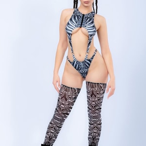 Party Bodysuit, Cutout Festival Bodysuit Woman, Rave Outfit, Festival Clothing Woman, Rave Bodysuit, Festival Outfit, Rave Clothes Woman