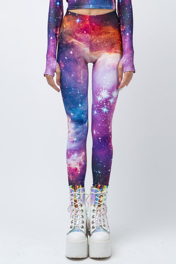 Galaxy Leggings, Boho Leggings, Galaxy Clothing, Sexy Printed Leggings,  Festival Leggings, Psy Trance Goa, Boho Clothing, Workout Leggings -   Hong Kong