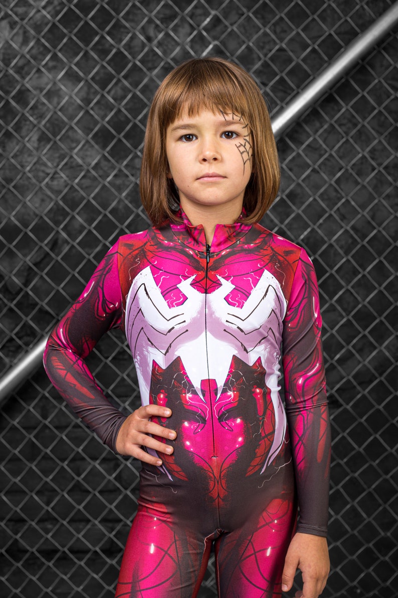 Venom Halloween Costume Girls Superhero Halloween Costume Etsy