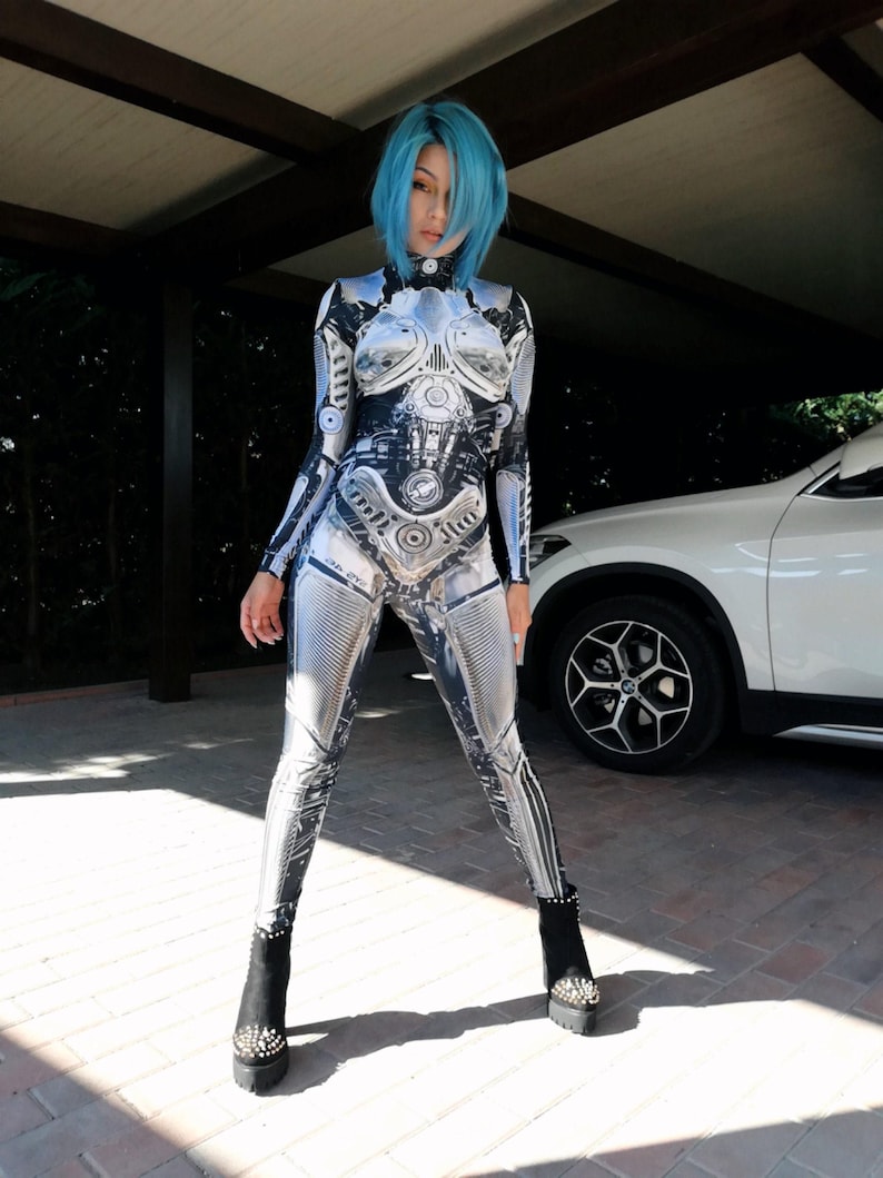 Cyborg Costume, Halloween Costume Women, Robot Costume Women, Womens Halloween Costume, Costumes for Women, Couple Costumes, Robot Costume image 7