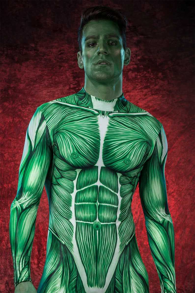 Men/'s Muscle Costume Mens Warrior Costume Superhero Costumes Men Halloween Costume Mens Hulk Costume for Men Mens Zombie Costume