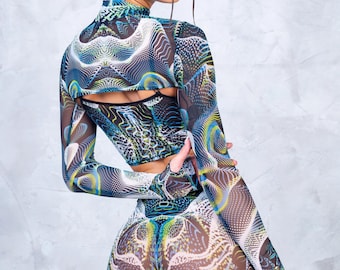 Mesh Leggings, Mesh Pants, Psychedelic Mesh Leggings, Transparent Leggings, Psychedelic Leggings, Mesh Leggings Women, Festival Pants