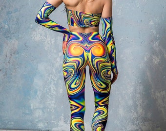Psychedelic Clothing, Psychedelic Leggings, Trippy Leggings, Psychedelic  Clothes, Psy Trance Goa, Futuristic Clothing, Festival Clothing -   Canada