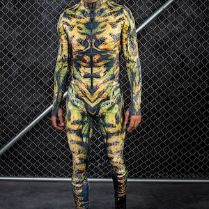Alien Costume, Zombie Costume Men, Halloween Costumes For Men, Men Halloween Costume, Halloween Lizard Costume, Cosplay Costume Men, Badinka