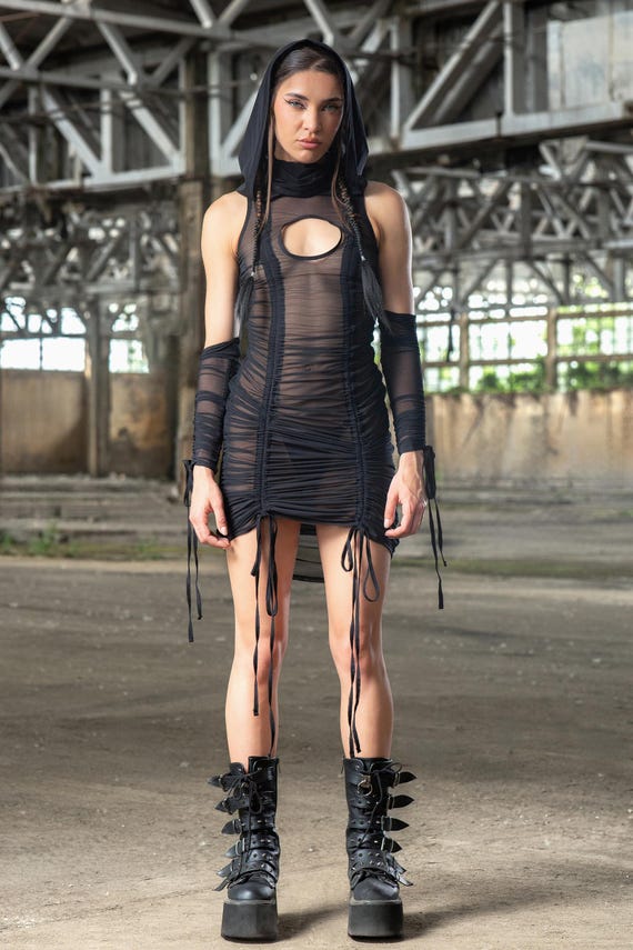 Festival Black Hooded Dress for Women, Rave Dress Woman, Sexy Mesh Dress, Party Wear, Unique Festival Outfit Woman, Sexy Black Set Women - Etsy Festival Black Hooded Dress for Women, Rave Dress Woman, Sexy Mesh Dress, Party Wear, Unique Festival Outfit Woman, Sexy Black Set Women - Etsy