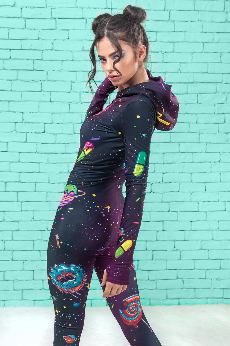 Galaxy Jumpsuit Galaxy Onesie Galaxy Clothing Burning Man Etsy