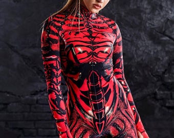 Fantasy Costume, Insect Costume, Alien Costumes for Women, Adult Festival Costume, Festival Bodysuit, Sci-Fi Costume Women, Alien Costume