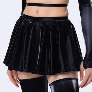 Black Mini Skirt For Women, Rave Skirt Woman, Festival Short Skirt, Party Micro Skirt, Unique Festival Outfit Woman, Sexy Wear For Women