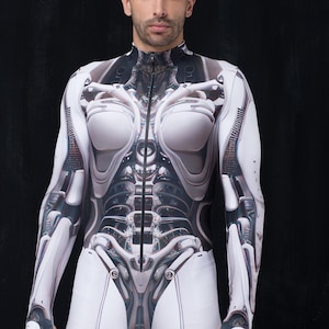 Halloween Costumes Men, Mens Halloween Costume, Halloween Costume Man Unique, Cyberpunk Costume Men, Cyborg Bodysuit Men, Halloween Costumes