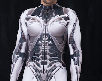 Halloween Costumes Men, Mens Halloween Costume, Halloween Costume Man Unique, Cyberpunk Costume Men, Cyborg Bodysuit Men, Halloween Costumes