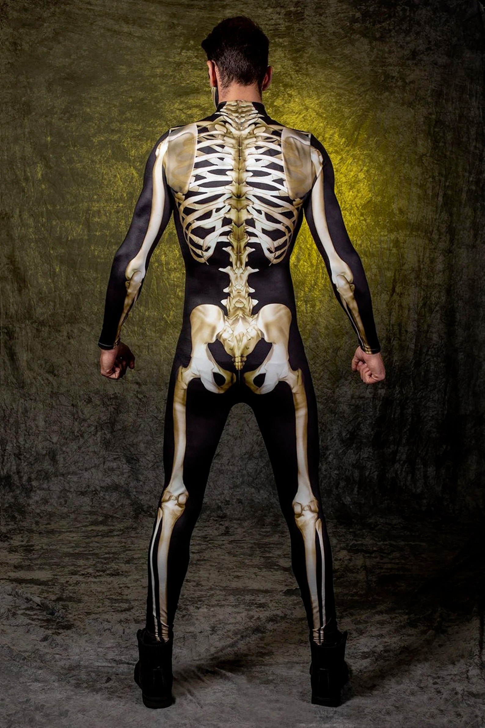 Halloween Costume Men Skeleton Costume Men Men's Etsy