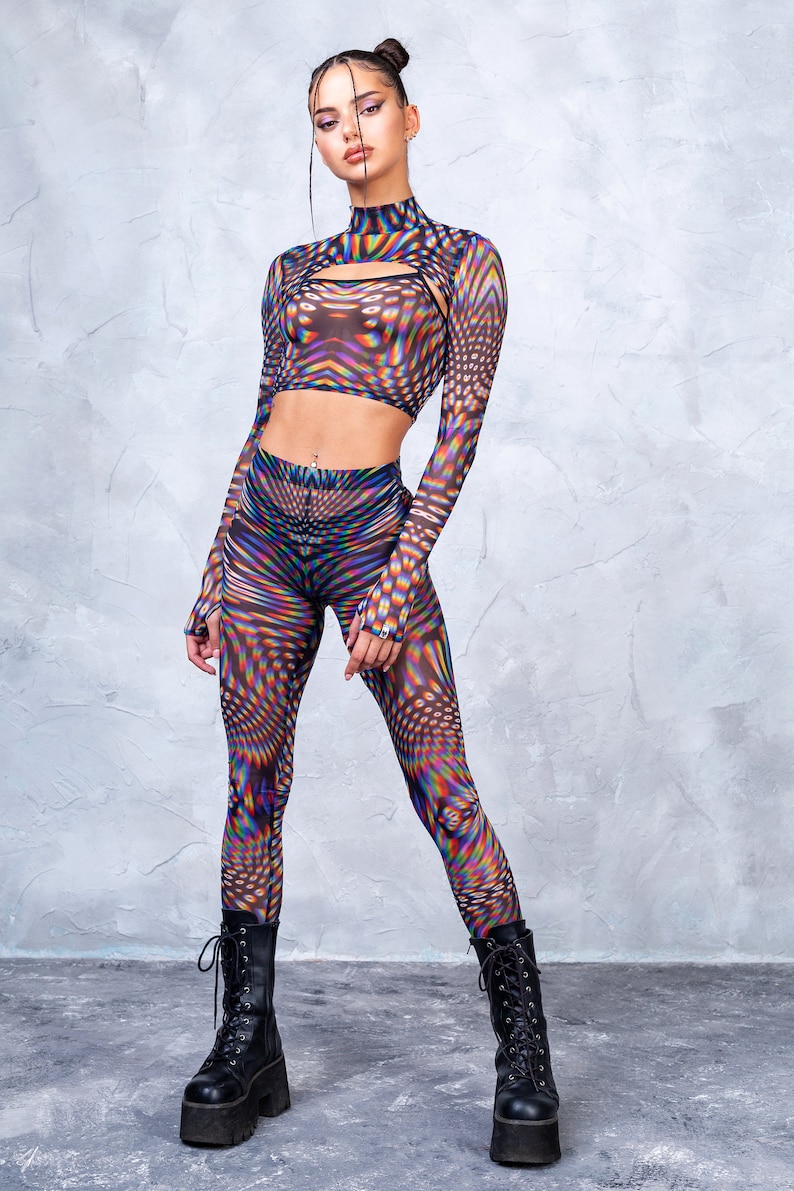 Rave Mesh Top Transparent Crop Top Sheer Crop Top Mesh - Etsy