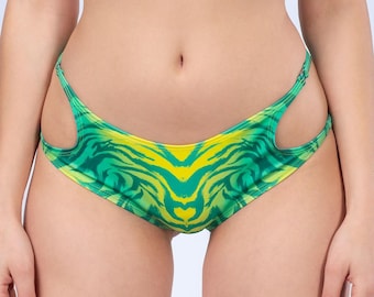 Psykedeliska sexiga shorts, Raveshorts för kvinnor, Burning Man-shorts, Rave-outfit, festshorts, festivaloutfit, Ravekläder, festivalshorts