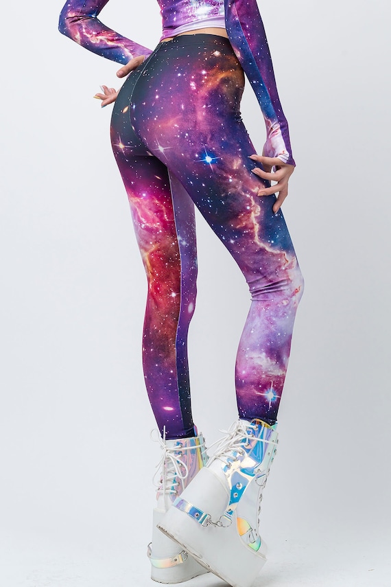 Galaxy Leggings, Boho Leggings, Galaxy Clothing, Sexy Printed