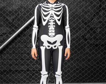 Boys Skeleton Costume, Skeleton Costume Kids, Toddler Skeleton Costume, Boys Halloween Costume, Kids Halloween Costume, Family Skull Costume