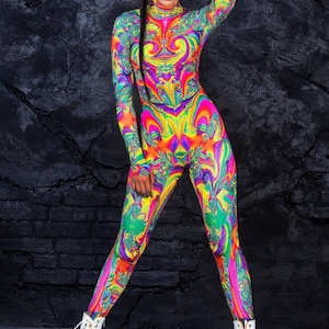 Festival Outfit, Rave Bodysuit, Festival Outfit Women, Psy Clothing, Rave Wear, Psychedelic Clothing, Burning Man Clothing, Rave Outfit