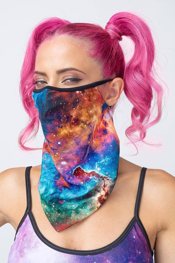 Fashion Bandana Mask, Bandana Face Mask Washable, Designer Bandana Face Mask, Face Covering Bandana, Unisex Festival Bandana Mask, BADINKA