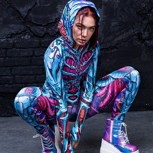 Alien Costume Woman, Zombie Costume, Sexy Cosplay Costume Women, Sexy Halloween Costume Women, Sci-Fi Costume Women, Scary Costume Women,