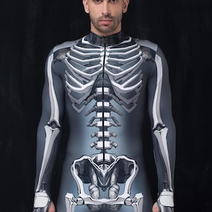 Male Skeleton Costume, Mens Halloween Costume, Halloween Male Bodysuit, Halloween Costumes Men, Halloween Costumes, Halloween Bodysuit Men