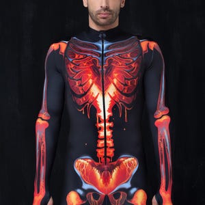 Mens Halloween Costume, Skeleton Costume, Adult Halloween Costume, Halloween Bodysuit Men, Halloween Male Bodysuit, Party Costumes For Men