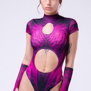 Rave Bodysuit For Women, Festival Outfit For Women, Rave Bodysuit, Festival Clothing, Psychedelic Clothing, Burning Man Outfit, Rave Clothes