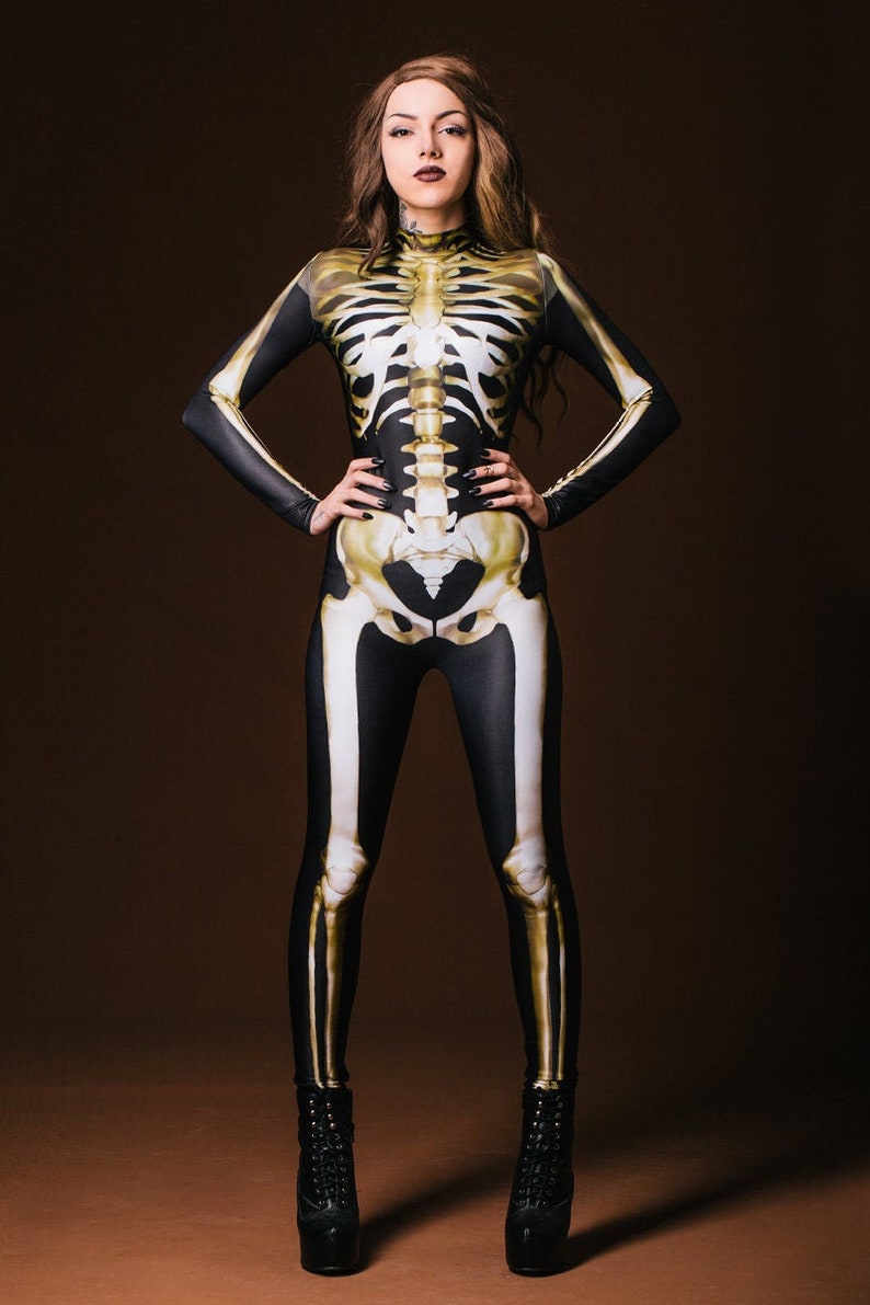Skeleton Costume, Halloween Adult Costume, Halloween Costumes, Costumes For Women, Badinka, Women Skeleton Bodysuit, Halloween Costume Women 