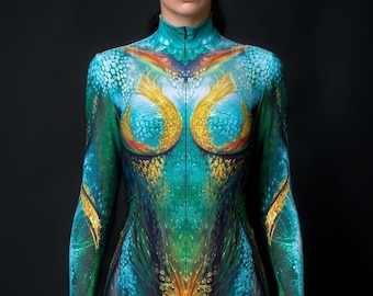 Superhero Costume Woman, Cyber Costume, Halloween Costume Women, Cosplay Halloween Costumes, Unique Halloween Outfit, Alien Costume Women