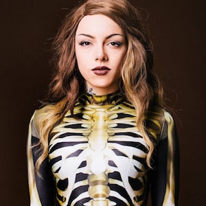 Skeleton Costume, Halloween Costumes, Halloween Adult Costume, Halloween Costume Women, Skeleton Bodysuit, Adult Halloween Costume, Badinka