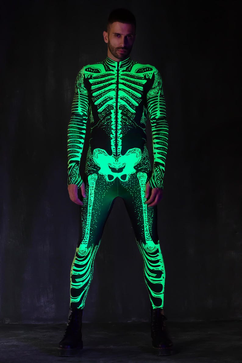 Neon Green Costume, UV Light Reactive Costume, Cyber Costume, Matching ...
