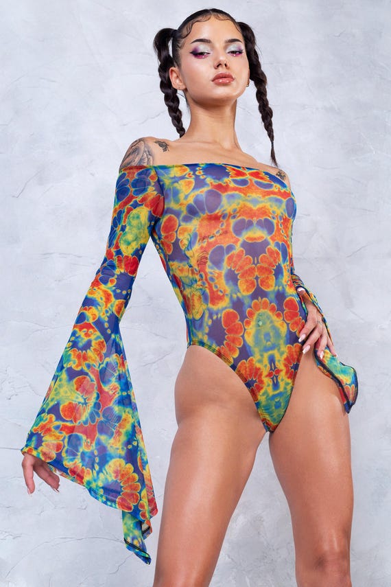 Rave Bodysuit, Festival Outfit Frauen, Sexy Body, Damen Rave Kleidung, Sexy  Festival Outfit, futuristische Kleidung, Festival Bodysuit