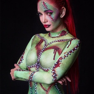 Bride of Frankenstein Costume, Halloween Costume Women, Zombie Costume for Women, Scary Vampire Costume, Women&#39;s Halloween Costume, BADINKA