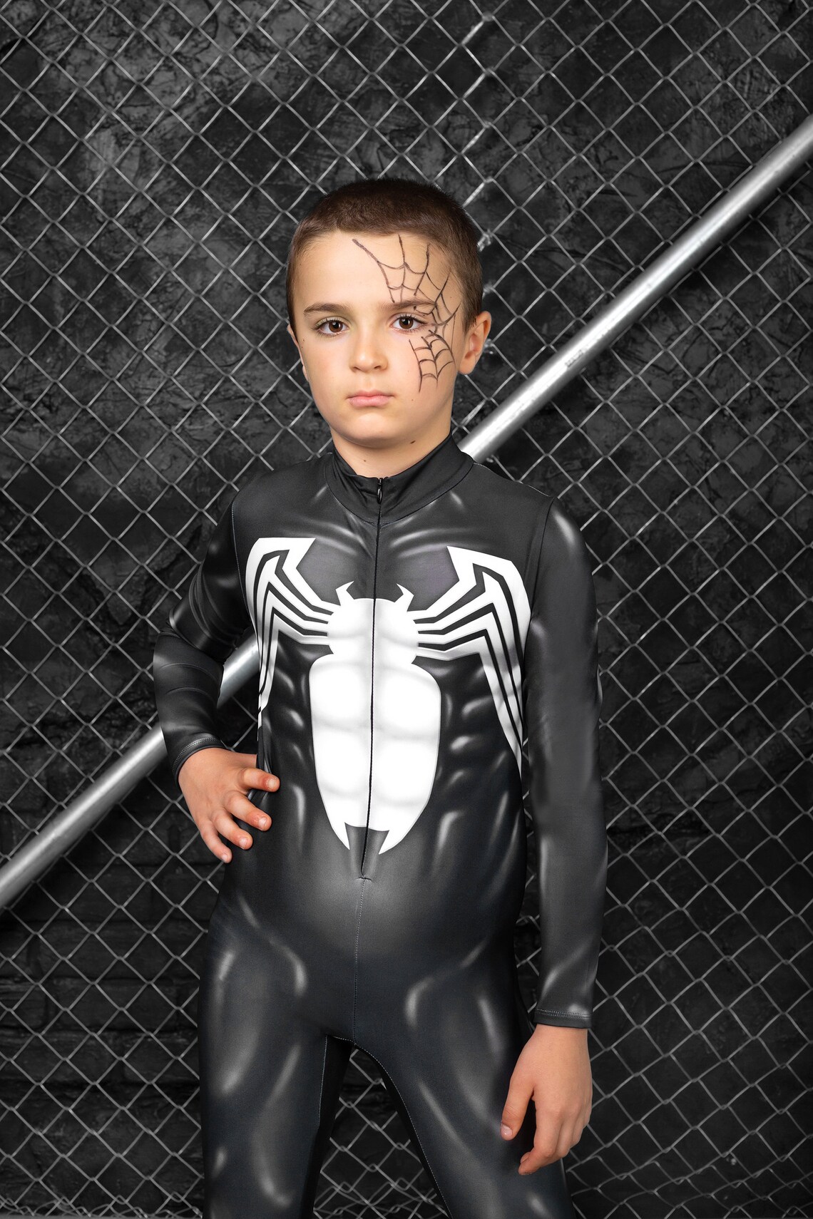 Boy's Venom Spiderman Costume Boys Halloween Costume Etsy