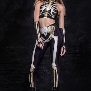 Halloween Accessories for Woman, Halloween Gloves, Costume Gloves Women, Gothic Gloves, Cosplay Gloves, Fingerless Gloves, Skeleton Gloves