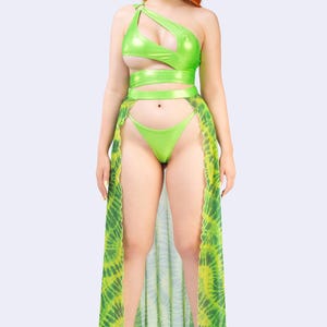 Rave One Shoulder Set, Fairy Dancer Outfit, Rave Women Outfit, Festival Sexy Outfit Set Women, Rave Party Outfit, Rave Fairy Set For Woman
