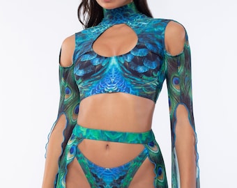 Fairy Sexy Top Woman, Halloween Sexy Top, Halloween Costume Woman, Halloween Clothing, Womens Party Top For Halloween, Mesh Sleeves Top