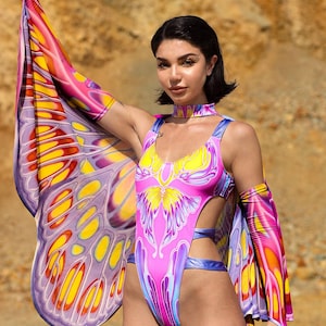 Rave Bodysuit, Burning Man Costume, Disco Bodysuit, Festival Outfit, Rave Outfit, Psychedelic Sexy Clothing, Rave Clothing, Festival Clothes