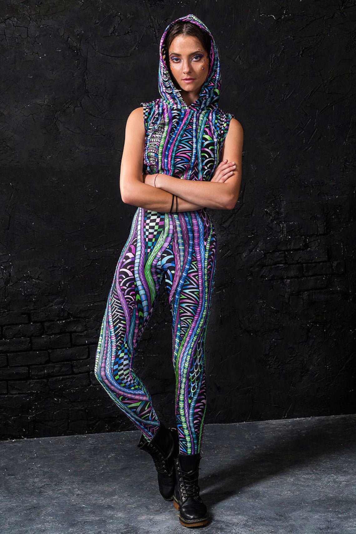 Psy Trance Goa Leggings Rave Leggings Psychedelic Clothing - Etsy