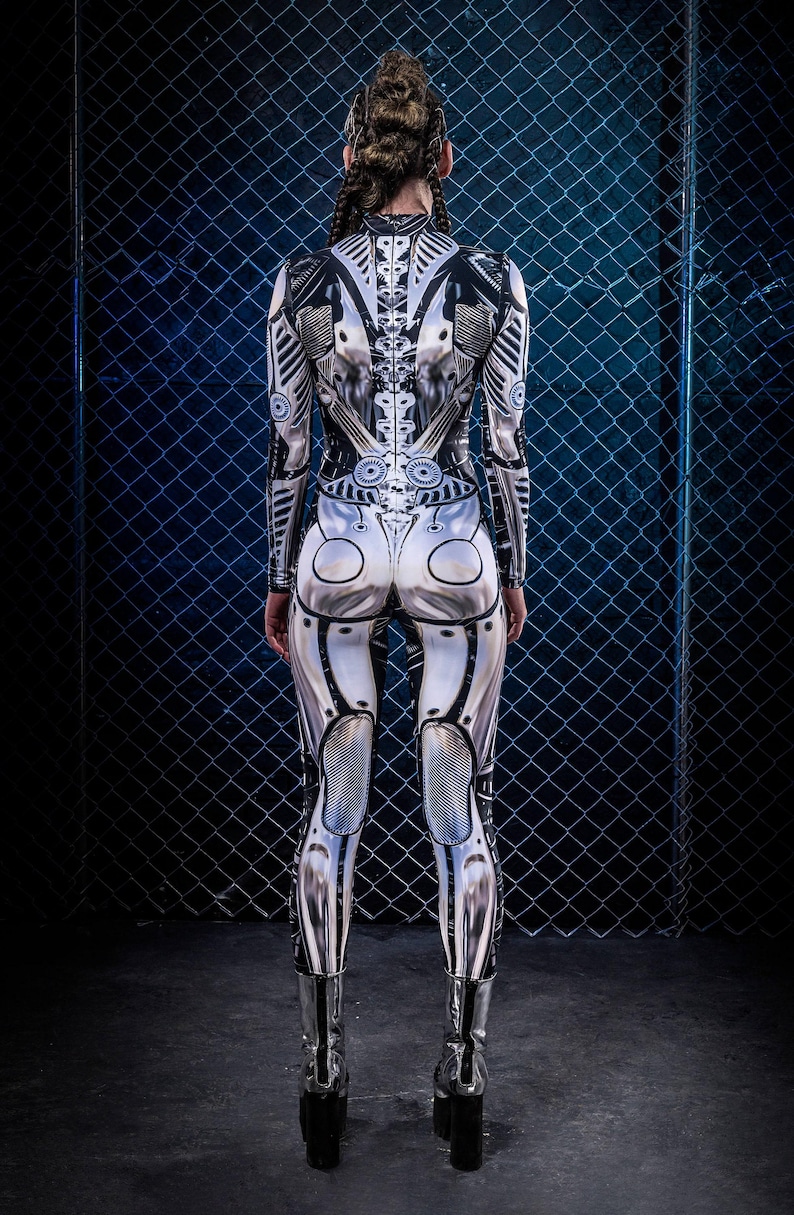 Cyborg Costume, Halloween Costume Women, Robot Costume Women, Womens Halloween Costume, Costumes for Women, Couple Costumes, Robot Costume image 5