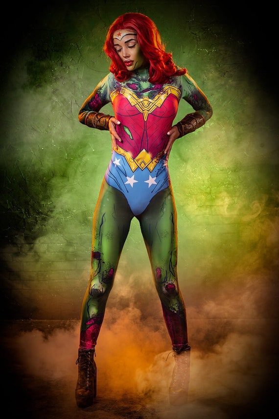 Wonder Woman Inspired Zombie Costume Superhero Costume Women 