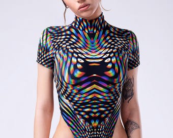 Rave Bodysuit, Backless Bodysuit For Women, Thong Bodysuit Women, Festival Outfit Women, Elegant Back Bodysuit, Burning Man Clothing Women