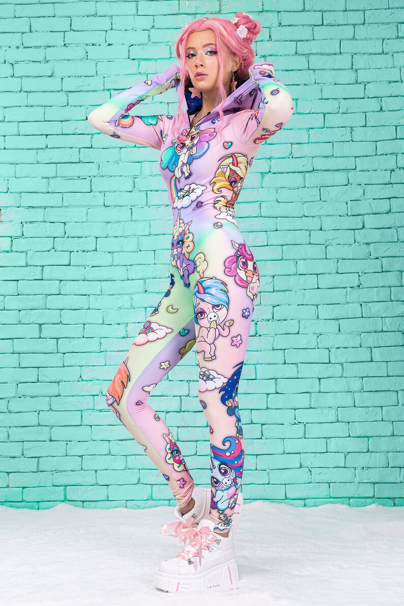 Adult Unicorn Costume Rave Bodysuit Women Unicorn Costume Etsy