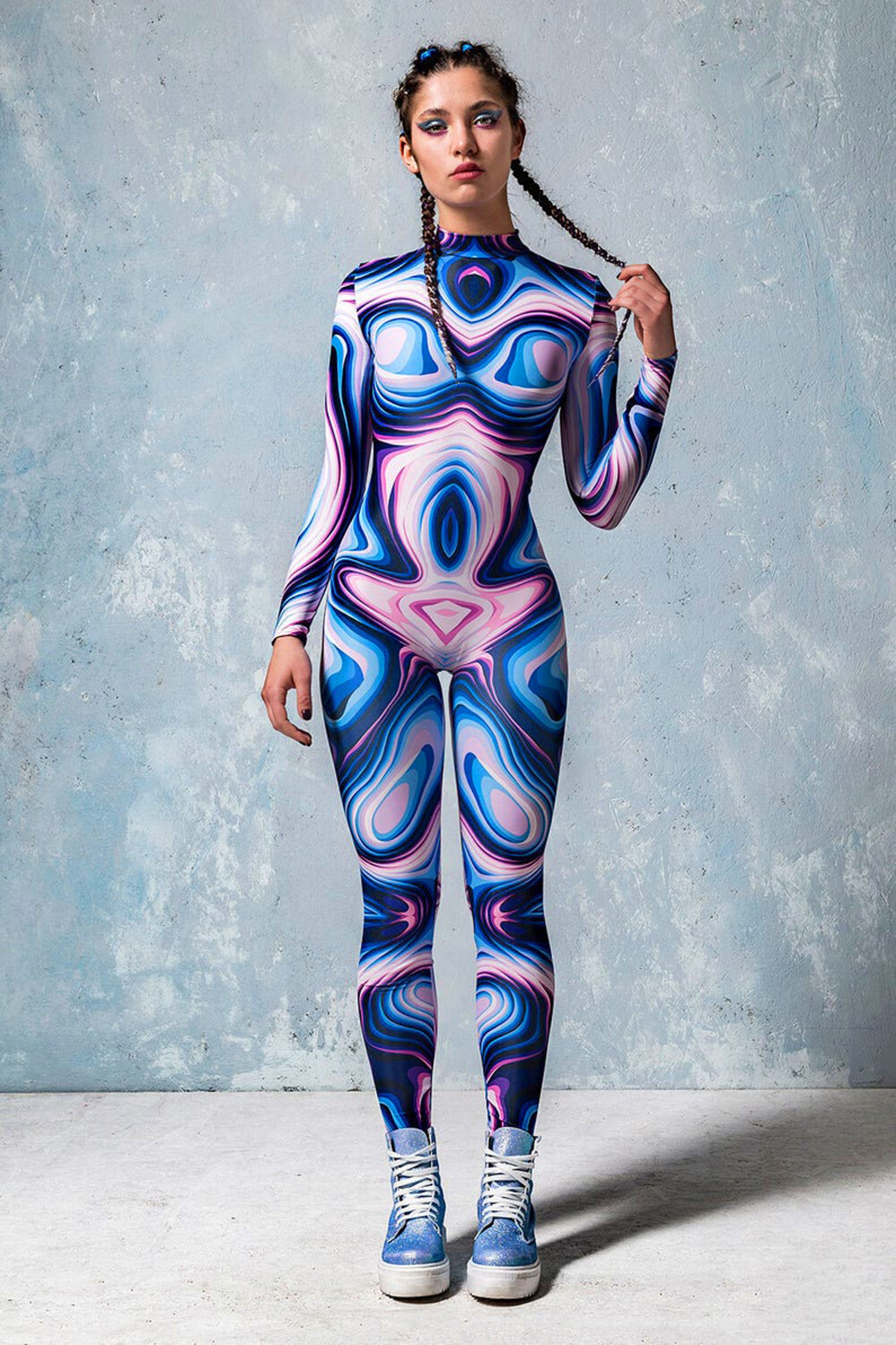 Festival Clothing Women Festival Bodysuit Psychedelic Etsy