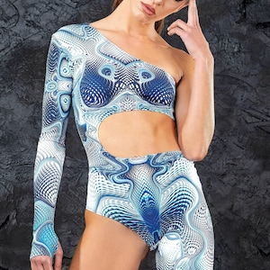 Abito da festival musicale, tuta da festival per donna, tuta da rave per donna, abito da rave, costume da festival, costume da rave, costume con tuta
