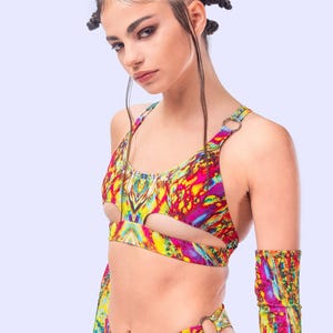Festival Sexy Set, Performance Rave Outfit, Rave Party Outfit, Festival Cutout Outfit Set For Women, Summer Women Outfit, Women Fashion Set