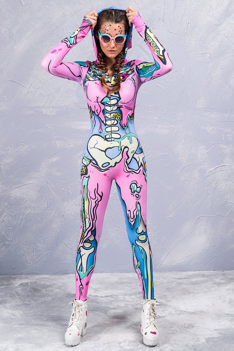 Kawaii Skeleton Costume Kawaii Clothing Pastel Goth Etsy