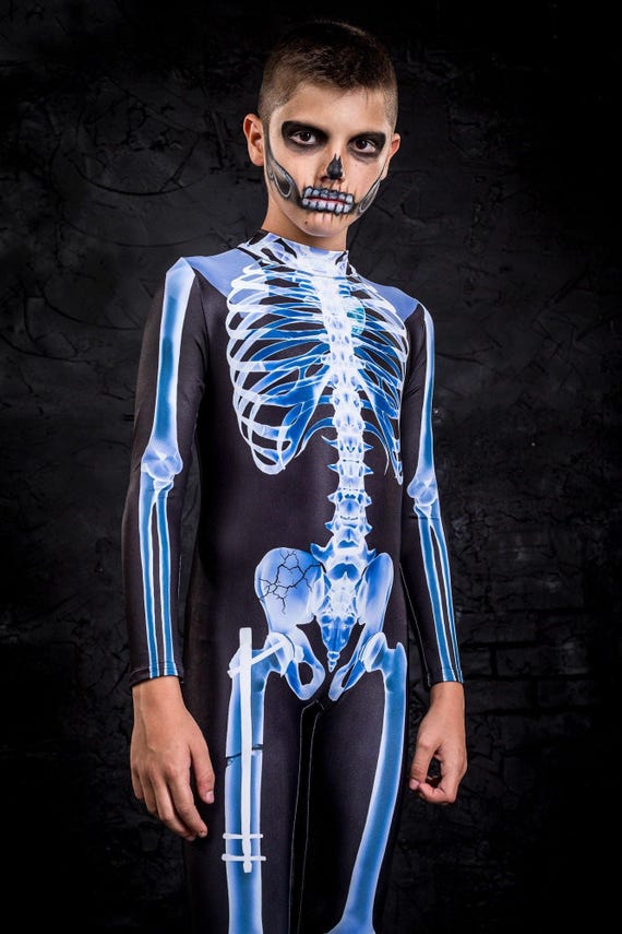 Disfraz Poncho Esqueleto para Niño |[Envío Halloween en 24h Disfraz Poncho Esqueleto para Niño |[Envío Halloween en 24h