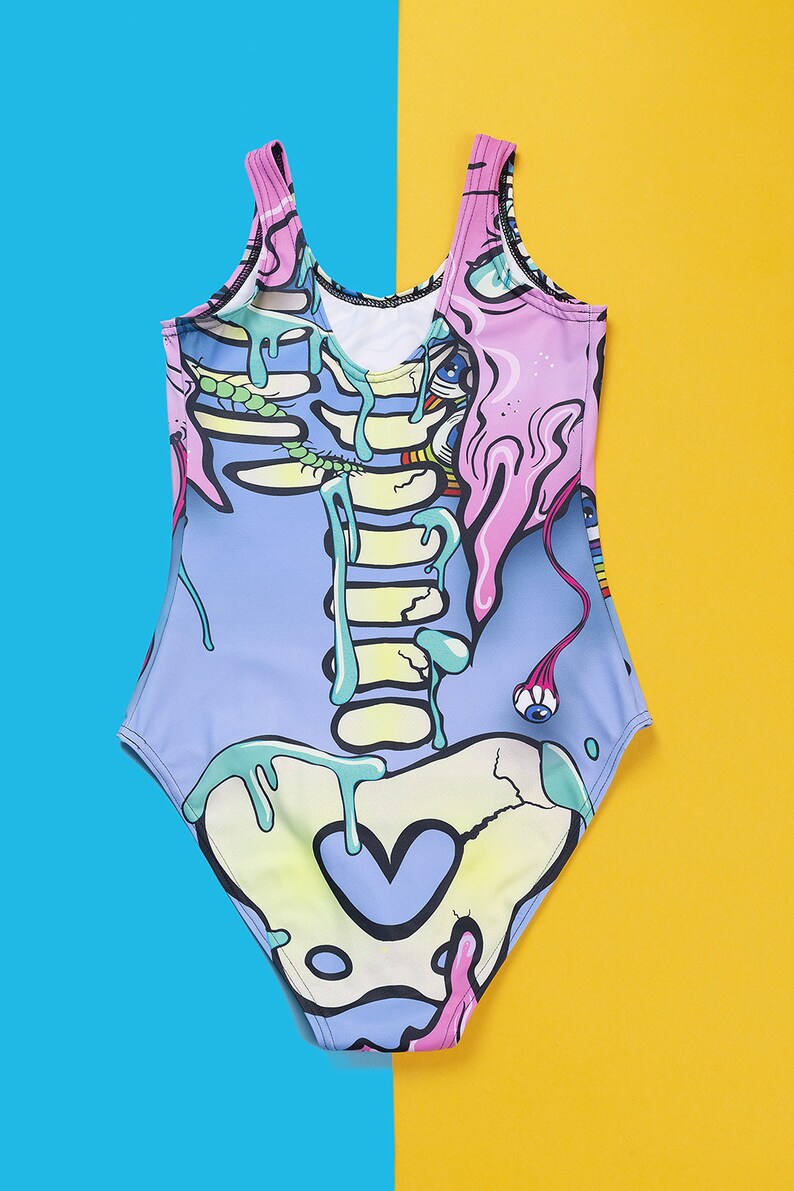Pastel Goth Swimsuit Leotards for Women Creepy Cute Etsy